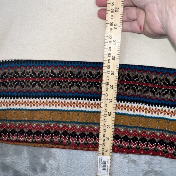 Sun & Moon Sz M HIPPIE Boho Funk Cowl Neck Monk Tunic Shirt Top JERSEY Artsy - Picture 4 of 8